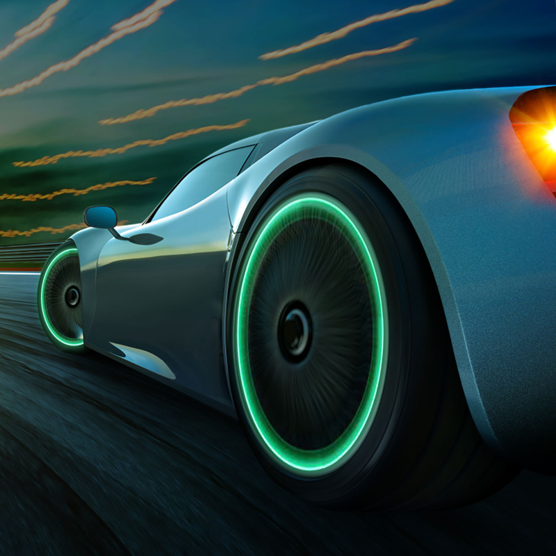 Car Luminous Tire Valve Cap (4 pcs set) - pukhtoon.shop