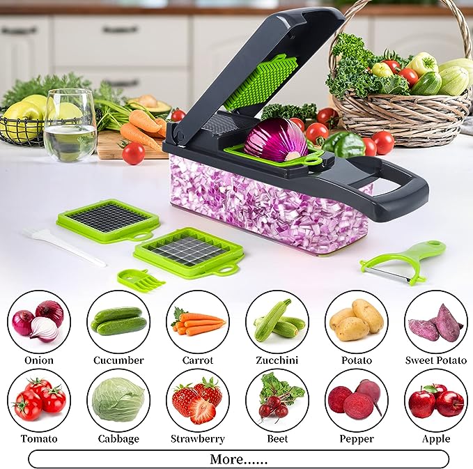 Vegetable Chopper Slicer 16-in-1 - pukhtoon.shop
