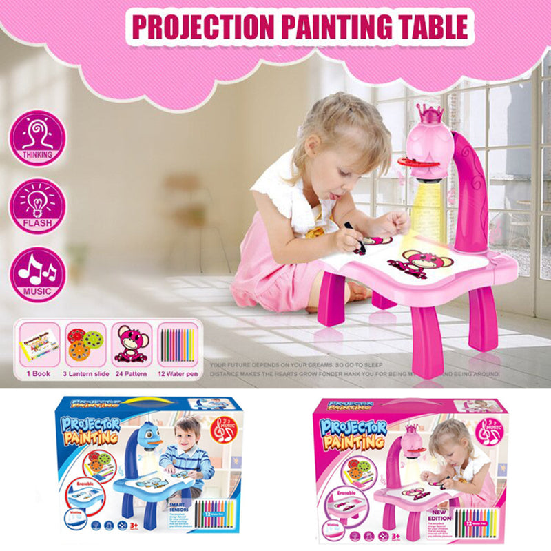 LED Projector Art Painting Table for Kids - pukhtoon.shop