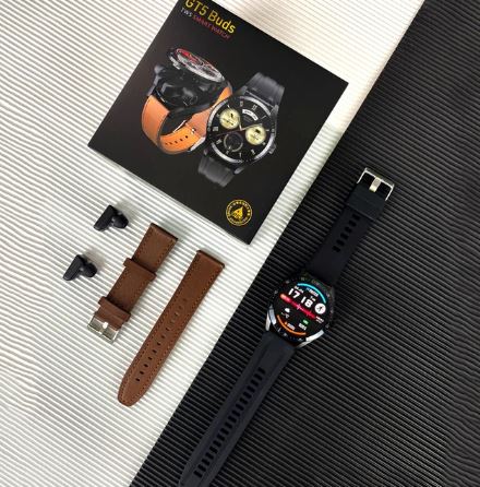 2 In 1 HI-FI Wireless Earphones Men Smart Watch - pukhtoon.shop