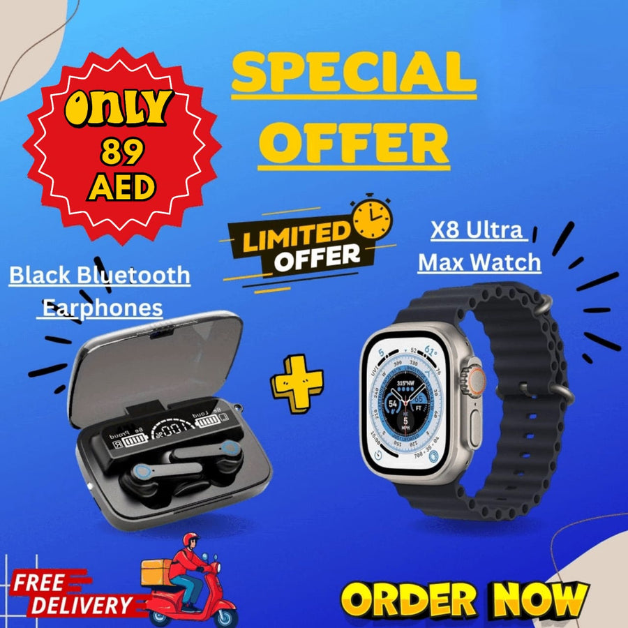 SPECIAL COMBO OFFER - X8 Watch & M19 Earphones - pukhtoon.shop