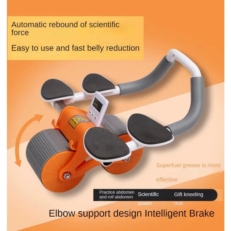 Auto Rebound Abs Wheel With Elbow Support - pukhtoon.shop