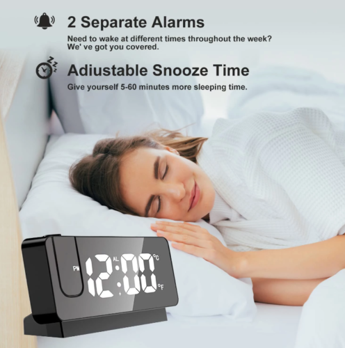 Multiple LED Digital Projector Clock - pukhtoon.shop